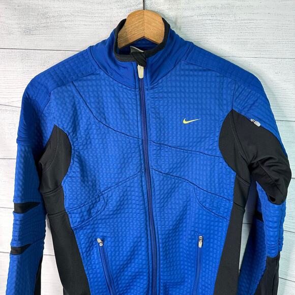 Nike Sphere Thermal Womens size XS 0-2 Zip Up Jacket Blue Running Active 157582 - Picture 3 of 10